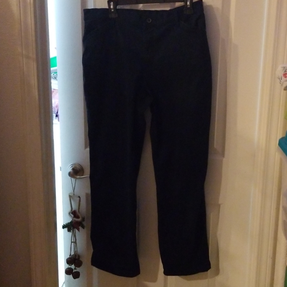 Navy blue Lee All Day Pants, 14 short